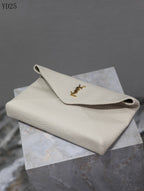 Grainy Leather Clutch Bag