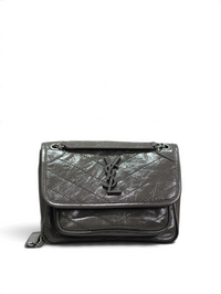 Niki Medium Patent Leather Shoulder Bag