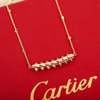 Clash Style Gold-Tone Rivet Necklace
