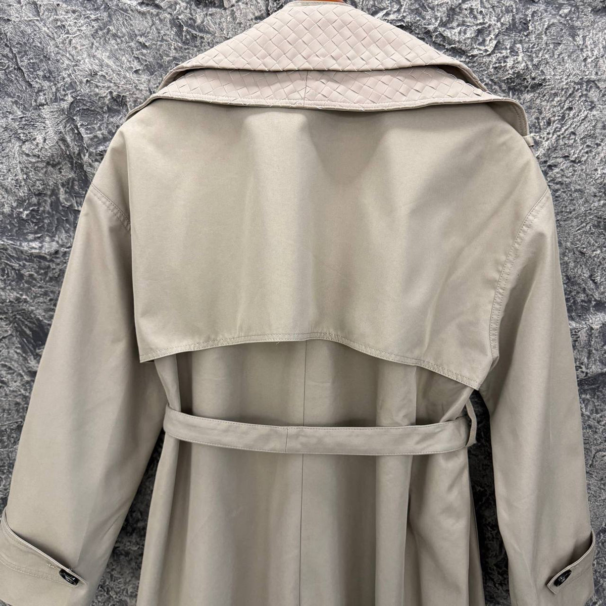 Cotton and Silk Gabardine Trench Coat