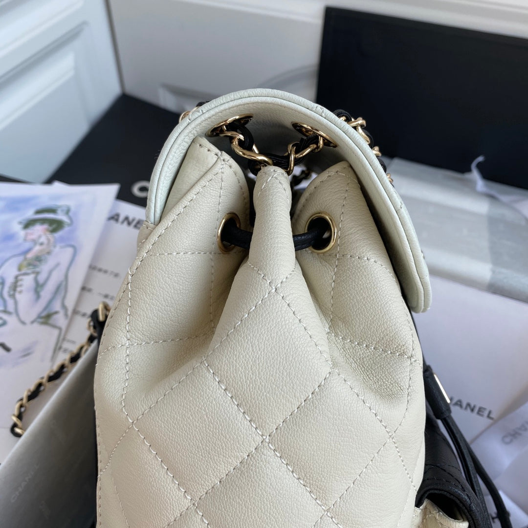 Quilted Leather Backpack