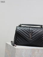 Quilted Leather Collage Bag