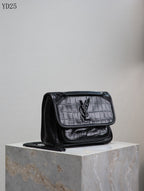 Niki Medium Patent Leather Shoulder Bag