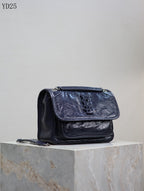 Niki Medium Patent Leather Shoulder Bag