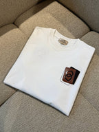 Leather Detail T-shirt