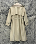 Cotton and Silk Gabardine Trench Coat