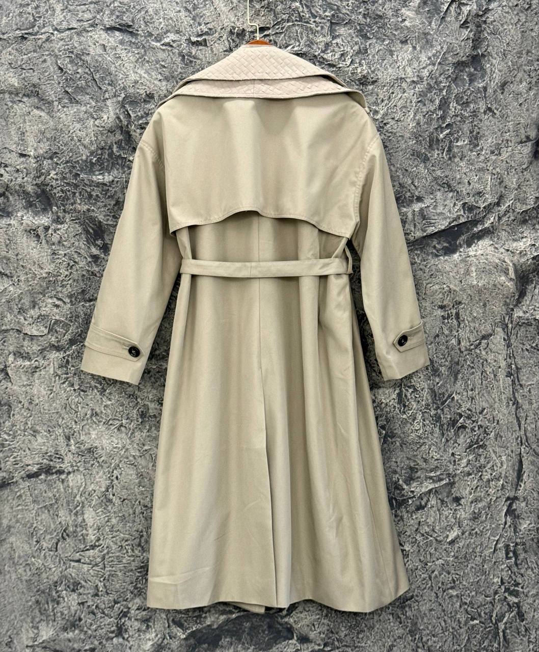 Cotton and Silk Gabardine Trench Coat