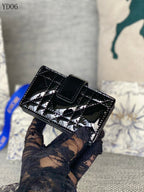 Quilted Leather Compact Wallet