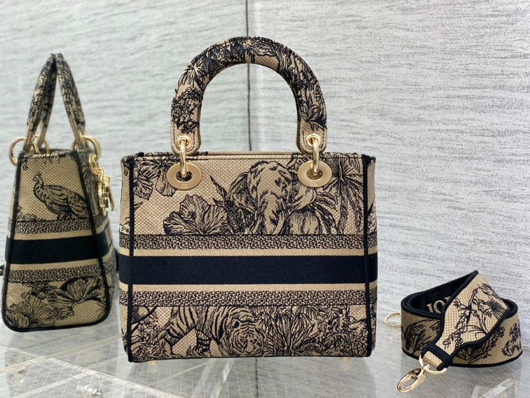 Embroidered Canvas Tote Bag