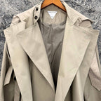Cotton and Silk Gabardine Trench Coat