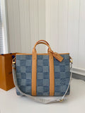 Denim Damier Tote Bag