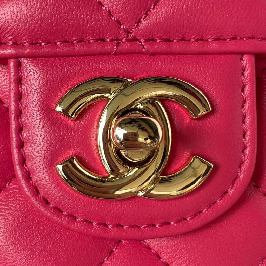 Diamond Handle Flap Bag