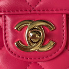 Diamond Handle Flap Bag