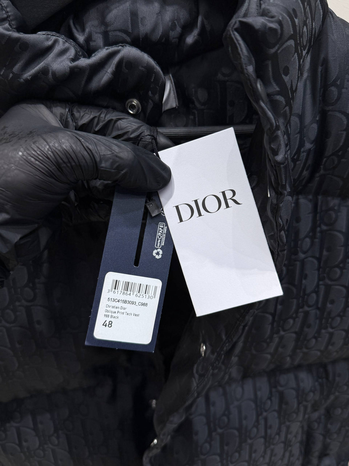 Oblique Down Vest Black