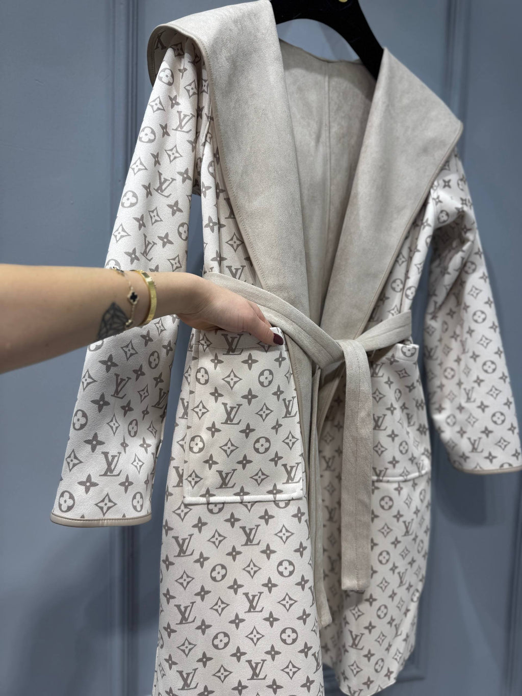Hooded Wrap Coat