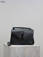 Quilted Leather Collage Bag