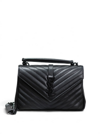 Quilted Leather Collage Bag
