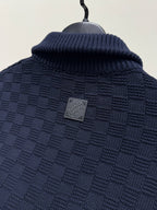 Cashmere Wool Blend Half-zip Pullover Sweater