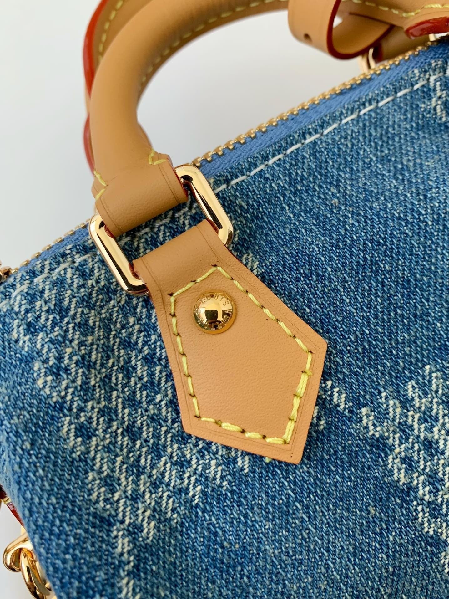 Mini Denim Damier Speedy Bag