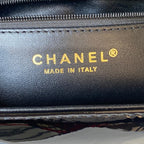 Camellia Patent Flap Bag