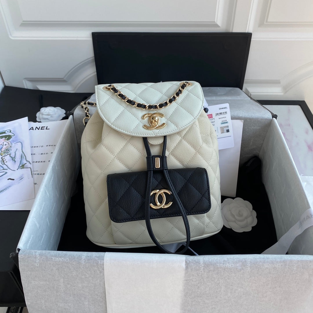 Quilted Leather Backpack