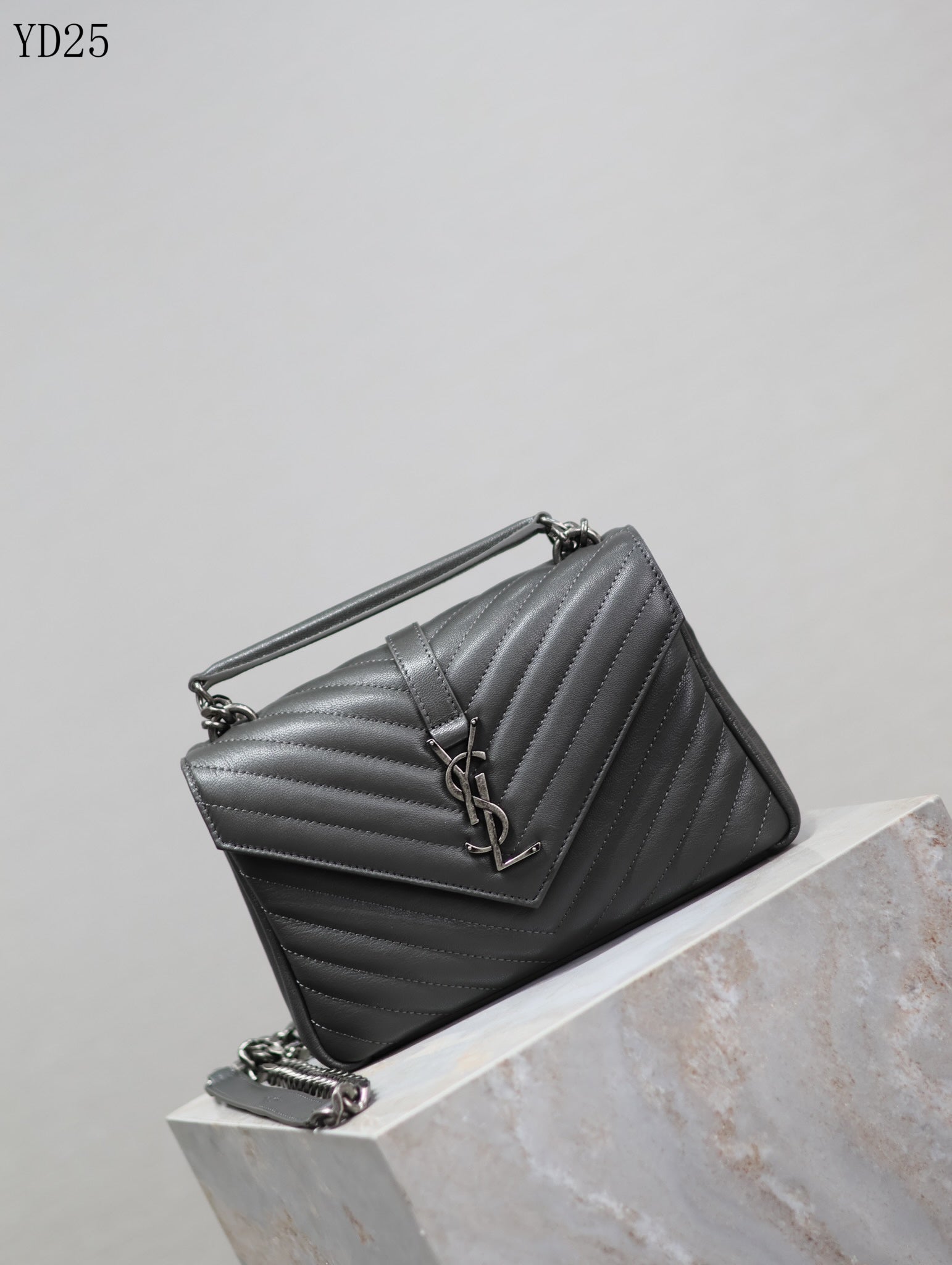 Quilted Leather Collage Bag