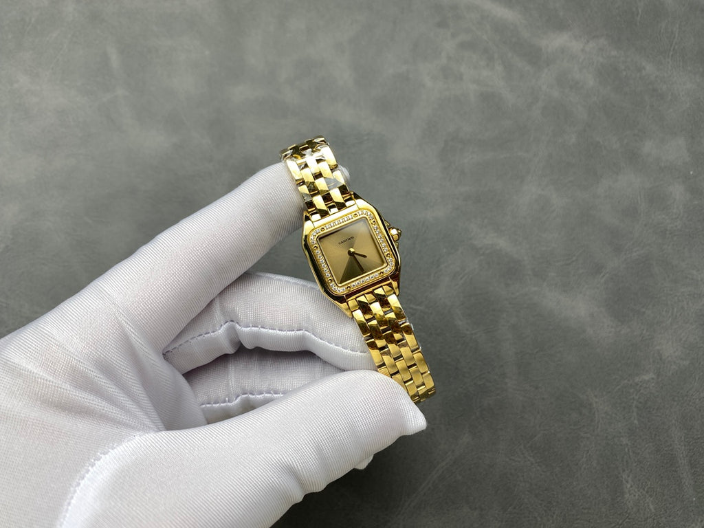 Panthère Gold-Tone Stone Bezel Watch – 22mm
