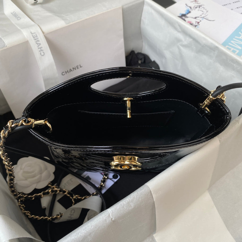 Glossy Quilted Handbag