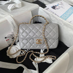 Diamond Handle Flap Bag