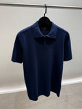 Silk Cotton Polo Shirt with Embroidery
