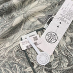 “Francois Houtin” Botanical Garden Cashmere & Silk Shawl 136 x 137 cm – Grey Green