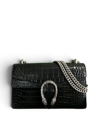 Croc-Embossed Dionysus Shoulder Bag