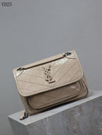 Niki Medium Patent Leather Shoulder Bag