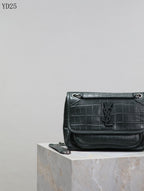 Niki Medium Patent Leather Shoulder Bag