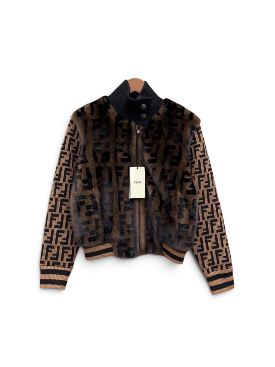 FF Logo Fur Jacket