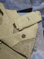 Woven Oversized Tote Bag