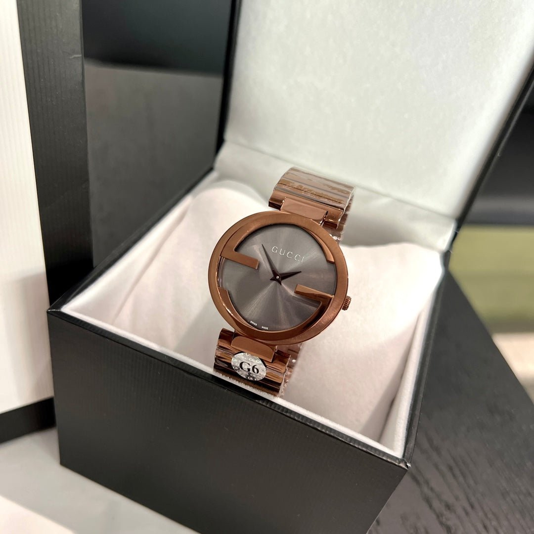 G-Timeless Signature Stainless Steel Women's Watch – Rose Gold
