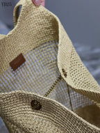 Woven Oversized Tote Bag