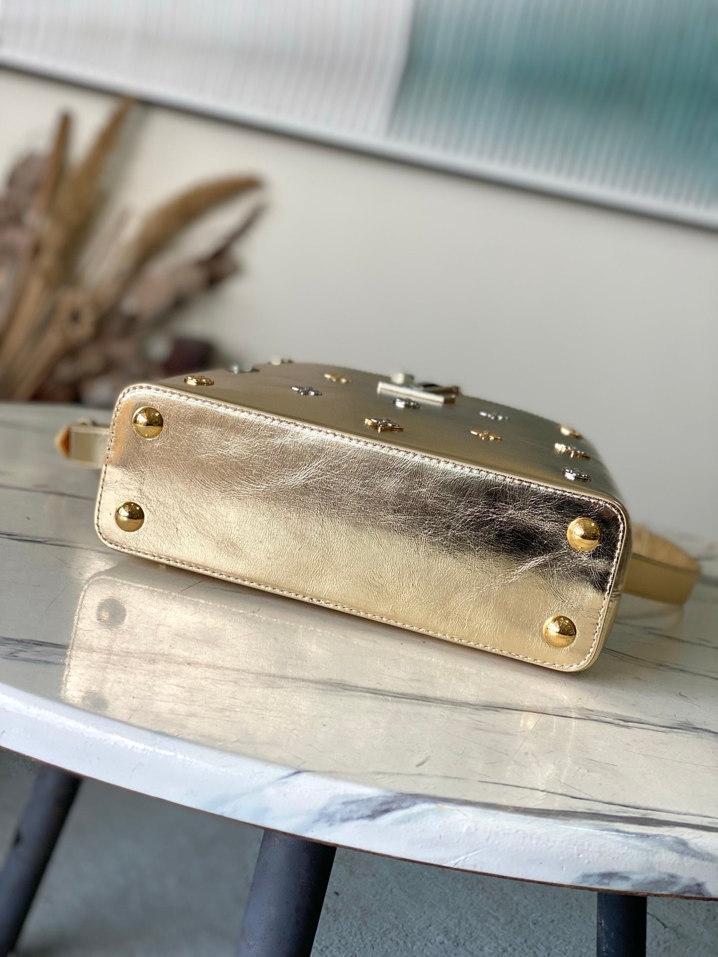 Capucines Mini Gold Star Bag