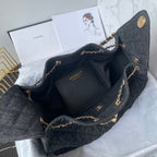 25 Medium Quilted Large Denim Bag