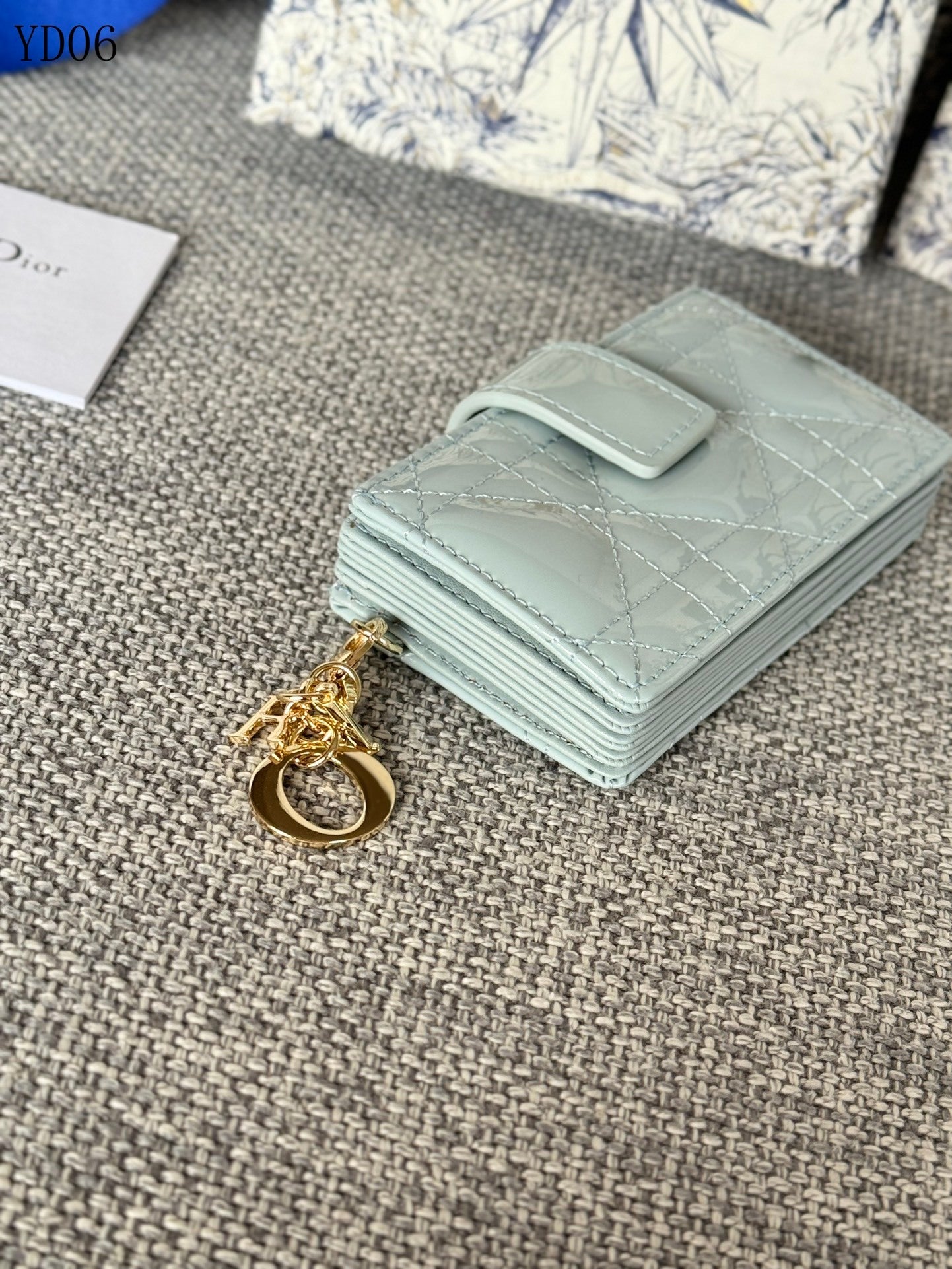 Quilted Leather Compact Wallet