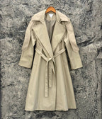 Cotton and Silk Gabardine Trench Coat