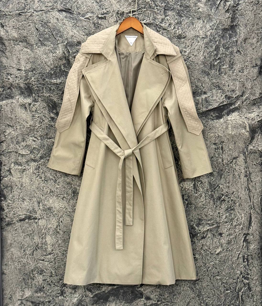 Cotton and Silk Gabardine Trench Coat