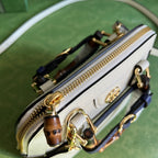 Diana Leather Bamboo Handle Bag