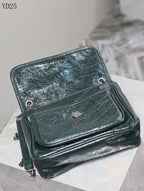 Niki Medium Patent Leather Shoulder Bag