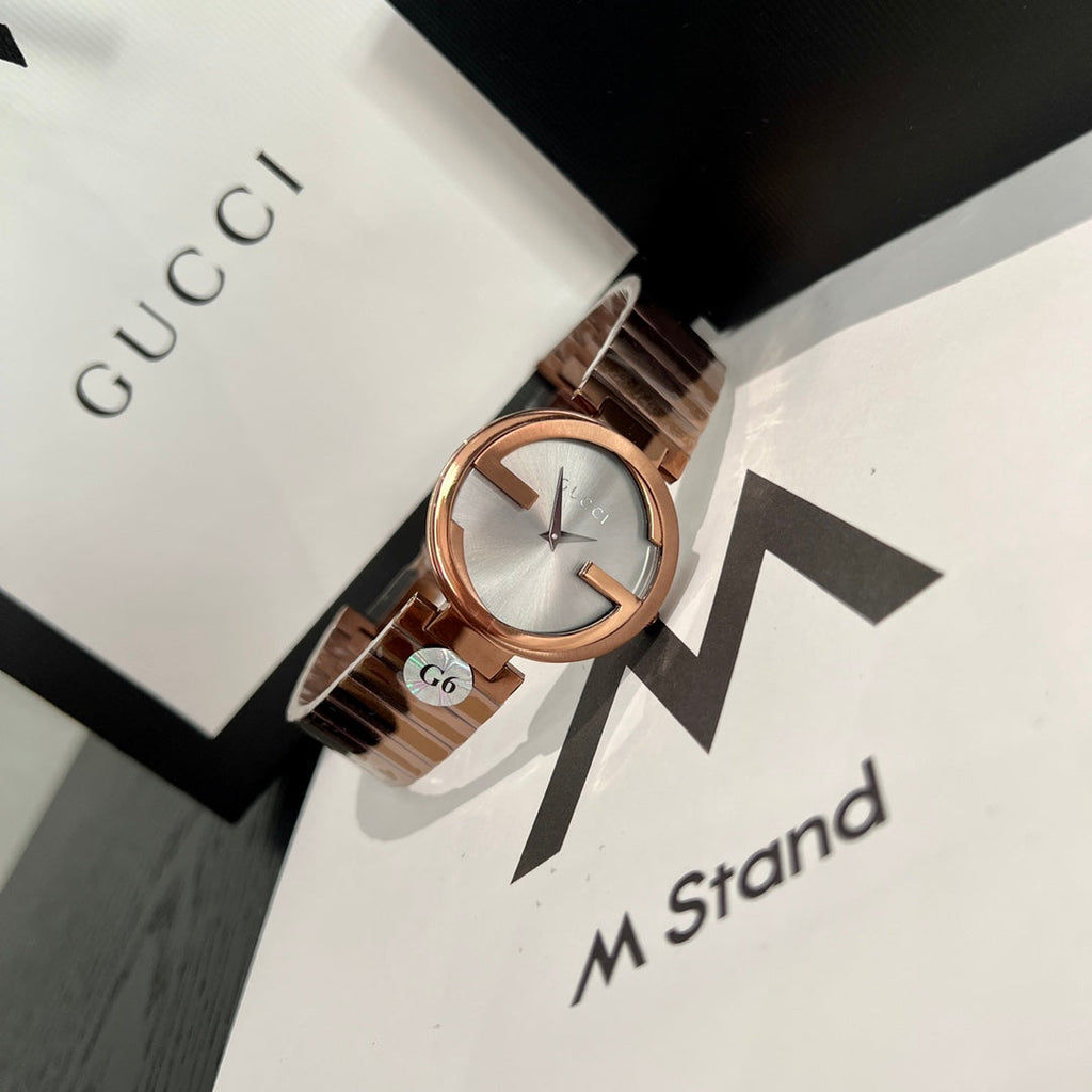 G-Timeless Signature Stainless Steel Women's Watch – Rose Gold
