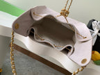 Quilted Suede Bucket Bag