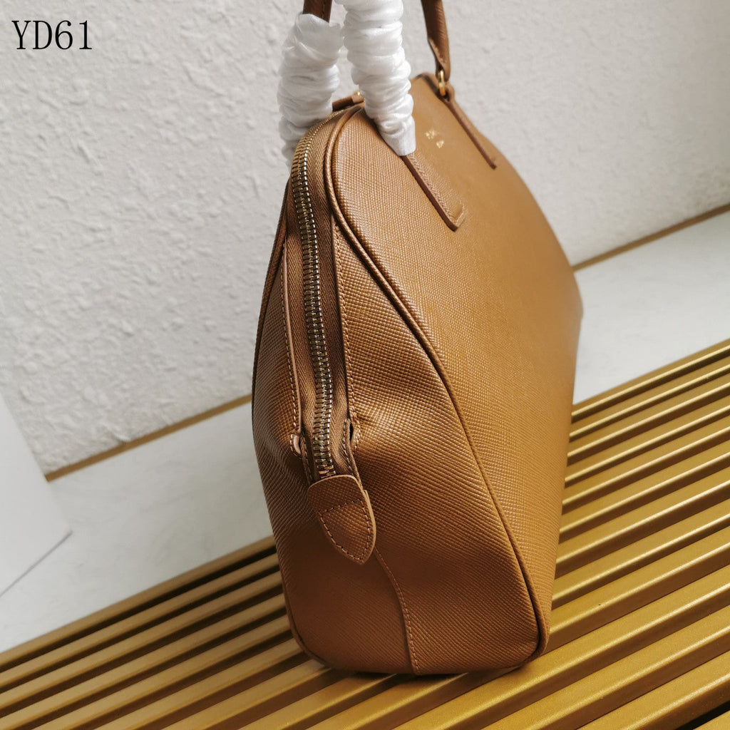 Saffiano Leather Top Handle Bag