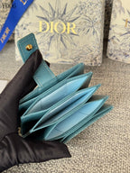 Quilted Leather Compact Wallet