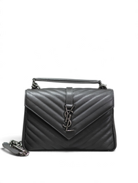Quilted Leather Collage Bag